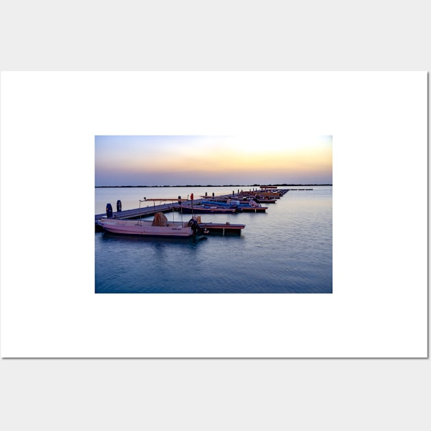 boats in the harbor Wall Art by likbatonboot